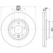 Hella | Bremsscheibe | 8DD 355 109-761