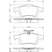 BOSCH Bremsbelagsatz, Scheibenbremse 0 986 494 528