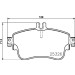 Hella Pagid | Bremsbelagsatz, Scheibenbremse | 8DB 355 019-751