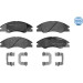 025 242 1817/W Bremsbelagsatz, Scheibenbremse MEYLE-ORIGINAL: True to OE.