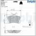 Delphi | Bremsbelagsatz, Scheibenbremse | LP565