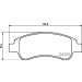 Hella | Bremsbelagsatz, Scheibenbremse | 8DB 355 011-521 Hella | Bremsbelagsatz, Scheibenbremse | 8DB 355 011-521