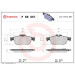 Brembo | Bremsbelagsatz, Scheibenbremse | P 68 057 Brembo | Bremsbelagsatz, Scheibenbremse | P 68 057