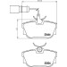 Hella | Bremsbelagsatz, Scheibenbremse | 8DB 355 018-571