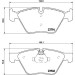 Hella | Bremsbelagsatz, Scheibenbremse | 8DB 355 011-321