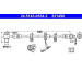 ATE | Bremsschlauch | 24.5143-0534.3 ATE | Bremsschlauch | 24.5143-0534.3