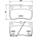 Hella | Bremsbelagsatz, Scheibenbremse | 8DB 355 006-971