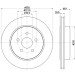 Hella | Bremsscheibe | 8DD 355 120-911