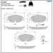 Delphi Bremsbelagsatz, Scheibenbremse LP2698
