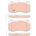 GDB1733 Bremsbelagsatz, Scheibenbremse COTEC