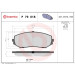 Brembo | Bremsbelagsatz, Scheibenbremse | P 79 018 Brembo | Bremsbelagsatz, Scheibenbremse | P 79 018