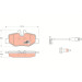 TRW Bremsbelagsatz, Scheibenbremse COTEC GDB1601