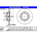 ATE | Bremsscheibe | 24.0116-0134.1 ATE | Bremsscheibe | 24.0116-0134.1