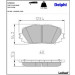 Delphi Bremsbelagsatz, Scheibenbremse LP2123