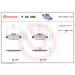 Brembo | Bremsbelagsatz, Scheibenbremse | P 50 080 Brembo | Bremsbelagsatz, Scheibenbremse | P 50 080