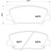 Brembo | Bremsbelagsatz, Scheibenbremse | P 30 065X