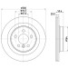 Hella | Bremsscheibe | 8DD 355 122-631 Hella | Bremsscheibe | 8DD 355 122-631