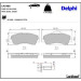 Delphi Bremsbelagsatz, Scheibenbremse LP2485