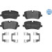 Meyle Bremsbelagsatz, Scheibenbremse MEYLE-ORIGINAL: True to OE 025 257 2016