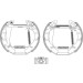 Textar Bremsbackensatz Shoe Kit Pro 84044705