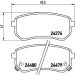 Brembo | Bremsbelagsatz, Scheibenbremse | P 30 033