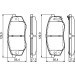 BOSCH | Bremsbelagsatz, Scheibenbremse | 0 986 494 692