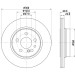 Hella | Bremsscheibe | 8DD 355 102-711 Hella | Bremsscheibe | 8DD 355 102-711