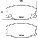 Hella | Bremsbelagsatz, Scheibenbremse | 8DB 355 005-571 Hella | Bremsbelagsatz, Scheibenbremse | 8DB 355 005-571