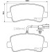 Hella | Bremsbelagsatz, Scheibenbremse | 8DB 355 015-301