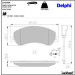 Delphi Bremsbelagsatz, Scheibenbremse LP1954