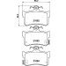 Hella | Bremsbelagsatz, Scheibenbremse | 8DB 355 018-611