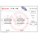 Brembo | Bremsbelagsatz, Scheibenbremse | P 61 118
