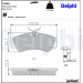 Delphi | Bremsbelagsatz, Scheibenbremse | LP668