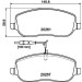 Hella | Bremsbelagsatz, Scheibenbremse | 8DB 355 010-501