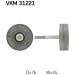 SKF | Umlenk-/Führungsrolle, Keilrippenriemen | VKM 31221 SKF | Umlenk-/Führungsrolle, Keilrippenriemen | VKM 31221