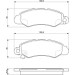 BOSCH Bremsbelagsatz, Scheibenbremse 0 986 424 804