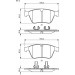 BOSCH Bremsbelagsatz, Scheibenbremse 0 986 494 875