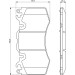 BOSCH Bremsbelagsatz, Scheibenbremse 0 986 494 440