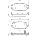 BOSCH Bremsbelagsatz, Scheibenbremse 0 986 494 816