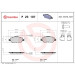 Brembo | Bremsbelagsatz, Scheibenbremse | P 23 107 Brembo | Bremsbelagsatz, Scheibenbremse | P 23 107
