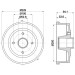 Hella | Bremstrommel | 8DT 355 300-411