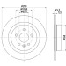 Hella | Bremsscheibe | 8DD 355 122-741