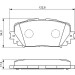 0 986 494 196 Bremsbelagsatz, Scheibenbremse