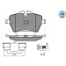 Meyle | Bremsbelagsatz, Scheibenbremse | 025 239 8418/PD Meyle | Bremsbelagsatz, Scheibenbremse | 025 239 8418/PD