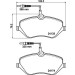 Hella | Bremsbelagsatz, Scheibenbremse | 8DB 355 011-491