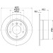 Hella | Bremsscheibe | 8DD 355 127-281 Hella | Bremsscheibe | 8DD 355 127-281