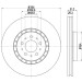 Hella | Bremsscheibe | 8DD 355 128-201