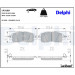 Delphi | Bremsbelagsatz, Scheibenbremse | LP3189