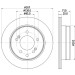 Hella | Bremsscheibe | 8DD 355 122-211