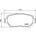 Hella | Bremsbelagsatz, Scheibenbremse | 8DB 355 010-431